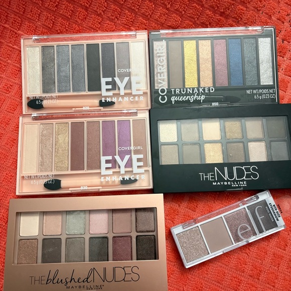 Maybelline Other - Maybelline The Nudes Eyeshadow Palette Cover girl and Elf New